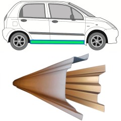 Reparaturblech innen + außen Schweller für Chevrolet Spark 2005-2010 / Links = Rechts (symmetrisch) / Satz 11783
