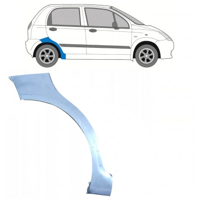 CHEVROLET SPARK 2005-2010 RADLAUF REPARATURBLECH / RECHTS