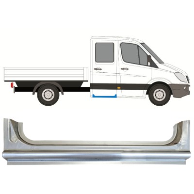 Reparaturblech hinterer Schweller für Volkswagen Crafter 2005-2017 / Rechts 15518