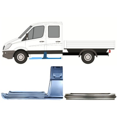 Reparaturblech-Set für Volkswagen Crafter 2005-2017 / Links / 15535