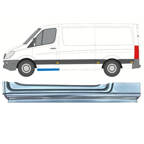 Reparaturblech Schweller vordere Tür für Mercedes Sprinter 2006-2018 / Links 17270