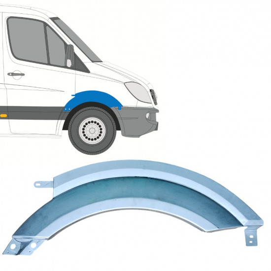 Reparaturblech Kotflügel vorne für Mercedes Sprinter 2006-2018 / Rechts 12900