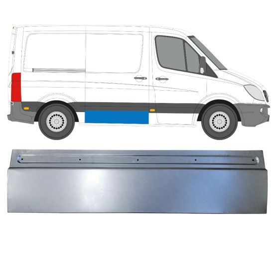 Reparaturblech Schiebetür für Mercedes Sprinter 2006-2018 / Rechts 17309