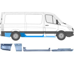 Reparaturblech-Set für Mercedes Sprinter 2006-2018 / Rechts / 12424
