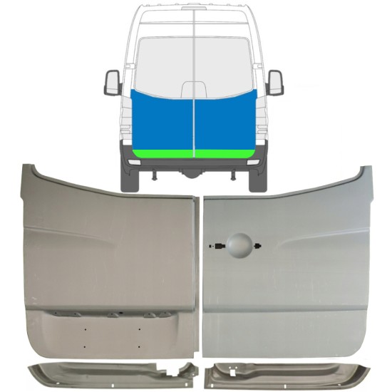 Reparaturblech hintere Tür für Mercedes Sprinter 2006-2018 / Satz 10517
