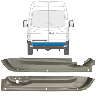 Reparaturblech hintere Tür für Mercedes Sprinter 2006-2018 / Links+Rechts / Satz 9555