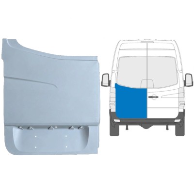 Reparaturblech hohe hintere Tür für Volkswagen Crafter 2005-2017 / Links 13506