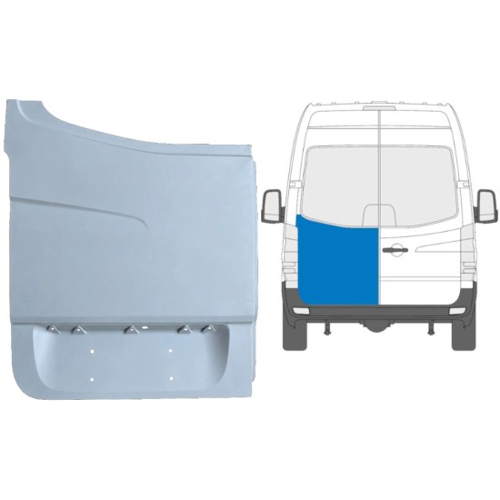 Reparaturblech hohe hintere Tür für Volkswagen Crafter 2005-2017 / Links 13506