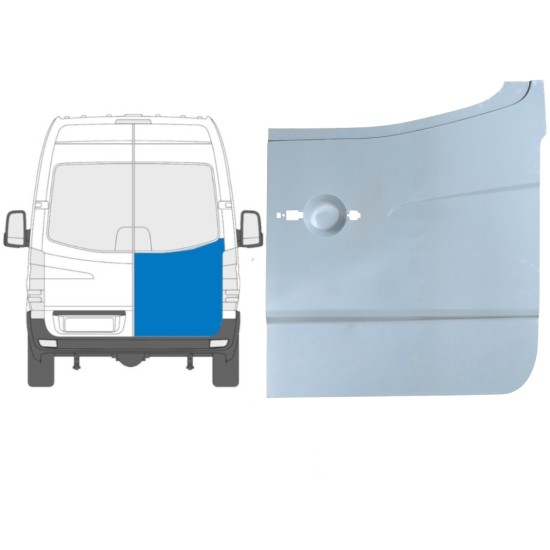 Reparaturblech hohe hintere Tür für Mercedes Sprinter 2006-2018 / Rechts 6053