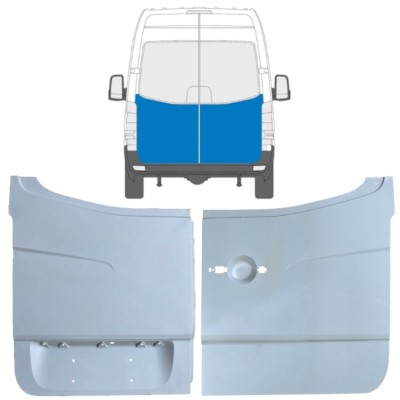 Reparaturblech hintere Tür für Mercedes Sprinter 2006-2018 / Links+Rechts / Satz 10519
