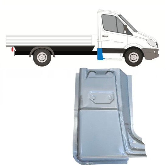 Reparaturblech Ecke hinten