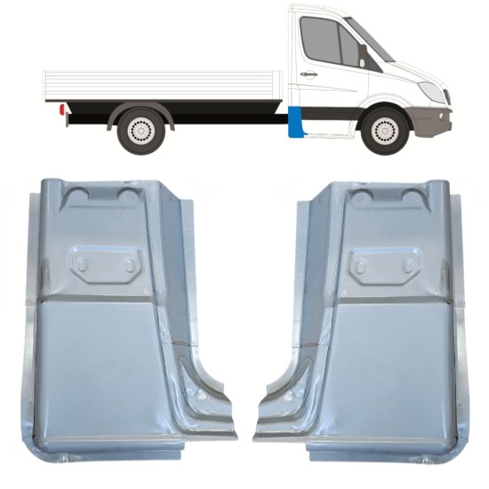 Reparaturblech Ecke hinten für Mercedes Sprinter 2006-2018 / Links+Rechts / Satz 15071 Reparaturblech Ecke hinten für Mercedes Sprinter 2006-2018 / Links+Rechts / Satz 15071