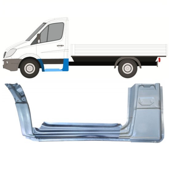 Reparaturblech-Set für Mercedes Sprinter 2006-2018 / Links / 15084 Reparaturblech-Set für Mercedes Sprinter 2006-2018 / Links / 15084