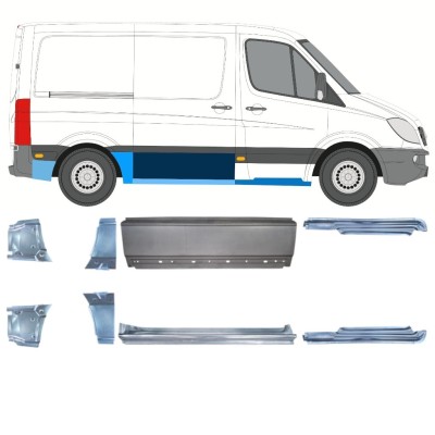 Reparaturblech-Set für Volkswagen Crafter 2005-2017 / Links+Rechts 15592