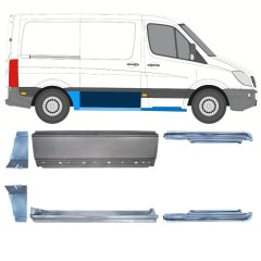 Reparaturblech-Set für Mercedes Sprinter 2006-2018 / Links+Rechts / 15589