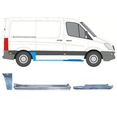 Reparaturblech-Set für Volkswagen Crafter 2005-2017 / Rechts 15604