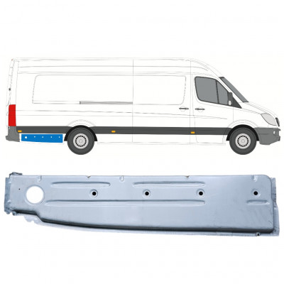 Reparaturblech innenhinterer Kotflügel für Mercedes Sprinter 2006- / XLWB / Rechts 12797