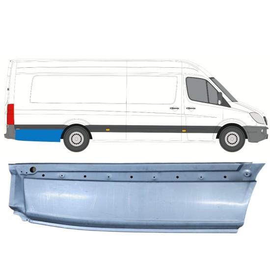 Reparaturblech Kotflügel hinten für Mercedes Sprinter 2006-2018 / Rechts 6269