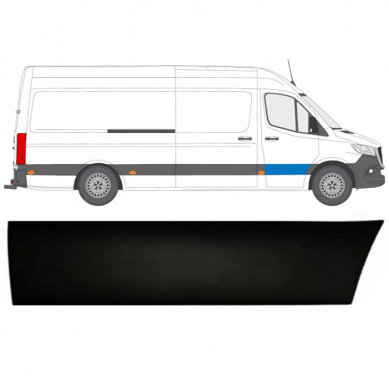 Türleiste vorne für Mercedes Sprinter 2018- / Rechts 12926