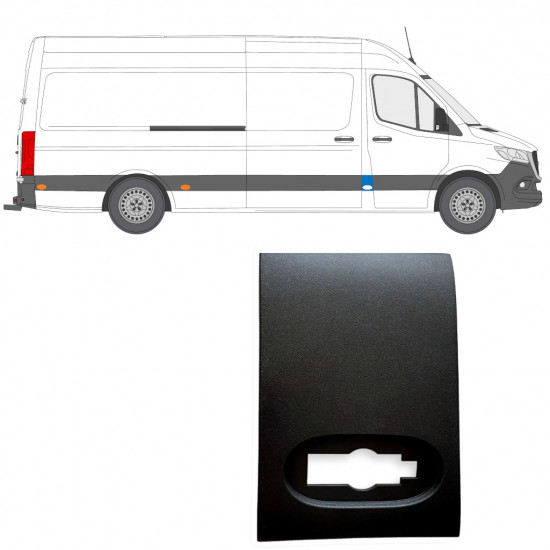 Seitenleiste der B-Säule für Mercedes Sprinter 2018- / Rechts 12928