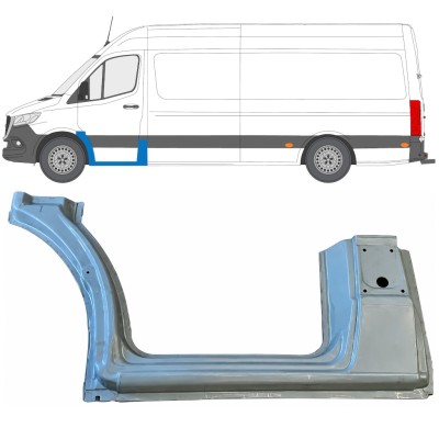 Reparaturblech Schweller + vorderer Kotflügel für Mercedes Sprinter 2018- / Links 17091