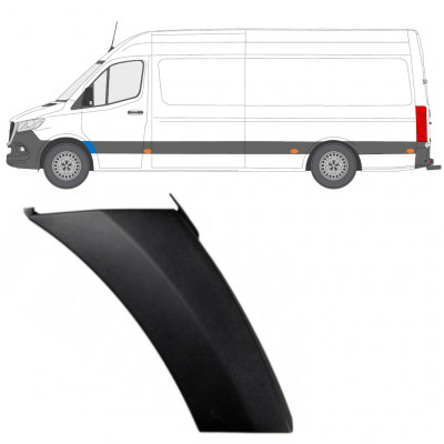 Seitenleiste Kotflügel vorne für Mercedes Sprinter 2018- / Links 12931