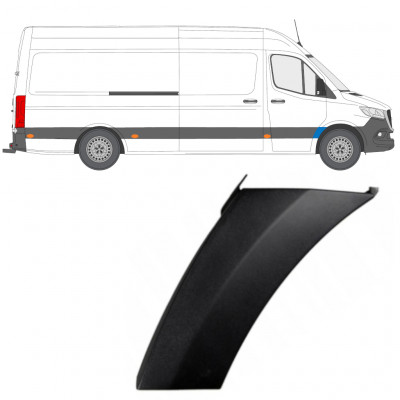 Seitenleiste Kotflügel vorne für Mercedes Sprinter 2018- / Rechts 12930