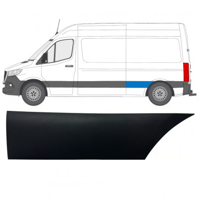 Seitenleiste Kotflügel hinten für Mercedes Sprinter 2018- / L2 / Links 12939