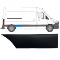 Seitenleiste Kotflügel hinten für Mercedes Sprinter 2018- / Rechts 12938