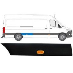 Seitenleiste hinterer Kotflügel mit Lampe für Mercedes Sprinter 2018- / Rechts / Satz 12964