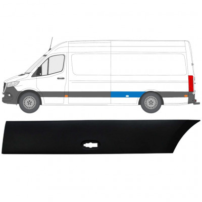 Seitenleiste Kotflügel hinten für Mercedes Sprinter 2018- / Links 12935