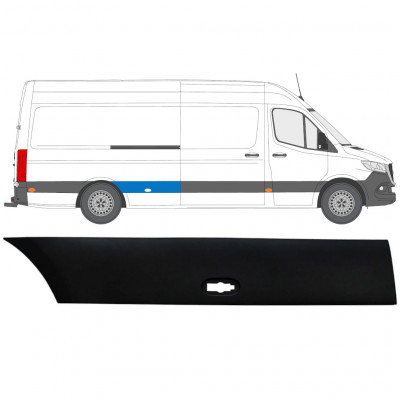 Seitenleiste Kotflügel hinten für Mercedes Sprinter 2018- / Rechts 12934