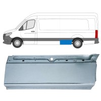 Reparaturblech unteres Teil hinterer Kotflügel für Mercedes Sprinter 2018- / Links 16064