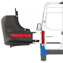 Stoßstangenecke mit Rückstrahler für Mercedes Sprinter 2018- / Links / Satz 14950