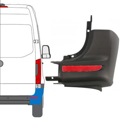 Stoßstangenecke mit Rückstrahler für Mercedes Sprinter 2018- / Rechts / Satz 14949