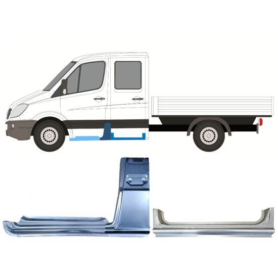 Reparaturblech-Set für Mercedes Sprinter 2006-2018 / Links / 15088