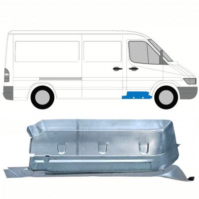 MERCEDES SPRINTER 1995-2006 EINSTIEGSBLECHE MIT HALTERUNG FÜR TANKSCHLAUFEN / RECHTS