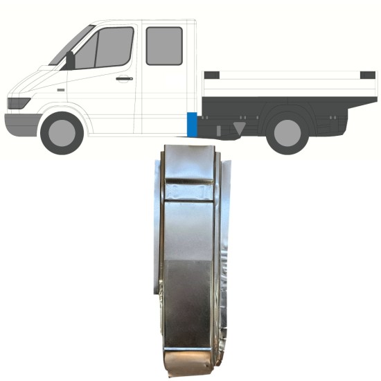 Reparaturblech Ecke hinten für Mercedes Sprinter 1995-2006 / Links 16399