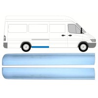 Reparaturblech vorderes Teil Kotflügel hinten für Mercedes Sprinter 1995-2006 / Links+Rechts / Satz 9864
