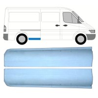 Reparaturblech vorderes Teil Kotflügel hinten für Mercedes Sprinter 1995-2006 / Links+Rechts / Satz 9861