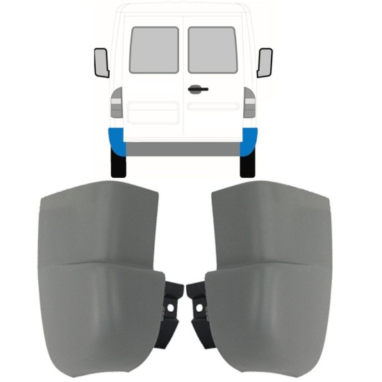 Ecke hinterer Stoßstange für Mercedes Sprinter 1995-2006 / Links+Rechts / Satz 9717