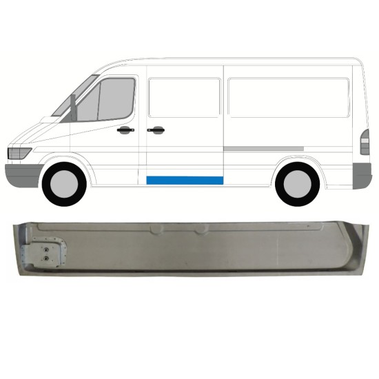 Reparaturblech innere Schiebetür für Mercedes Sprinter 1995-2006 / Links 17295