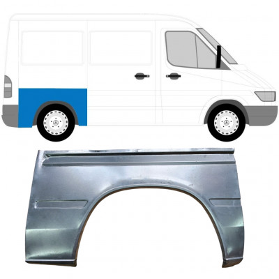 MERCEDES SPRINTER 1995- KURZ HINTEN KOTFLÜGEL REPARATURBLECH / RECHTS