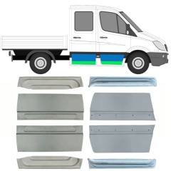 Reparaturblech Tür für Mercedes Sprinter 2006-2018 / Satz 10474