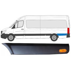 Seitenleiste hinterer Kotflügel hinter dem Rad mit Lampe für Mercedes Sprinter 2006-2018 / Links / Satz 9059