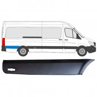 MERCEDES SPRINTER 2006- LANG HINTEN KOTFLÜGEL SEITENLEISTE HINTEN RAD / RECHTS