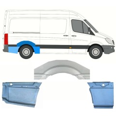 Reparaturblech Kotflügel hinten für Mercedes Sprinter 2006-2018 / Rechts / Satz 8715