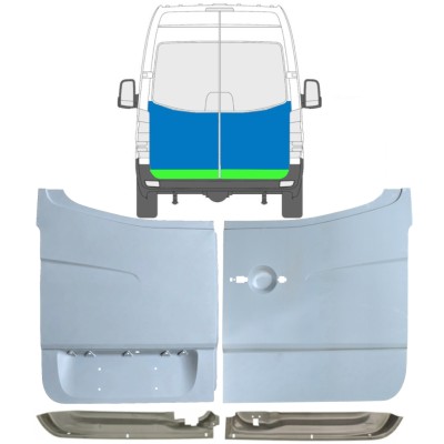 Reparaturblech hintere Tür für Mercedes Sprinter 2006-2018 / Satz 10517
