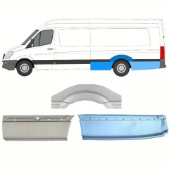 Reparaturblech Kotflügel hinten für Mercedes Sprinter 2006-2018 / Links / Satz 8720