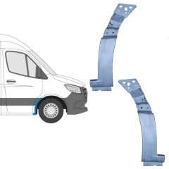 Reparaturblech vorderer Radlauf für Mercedes Sprinter 2018- / Links+Rechts / Satz 11990